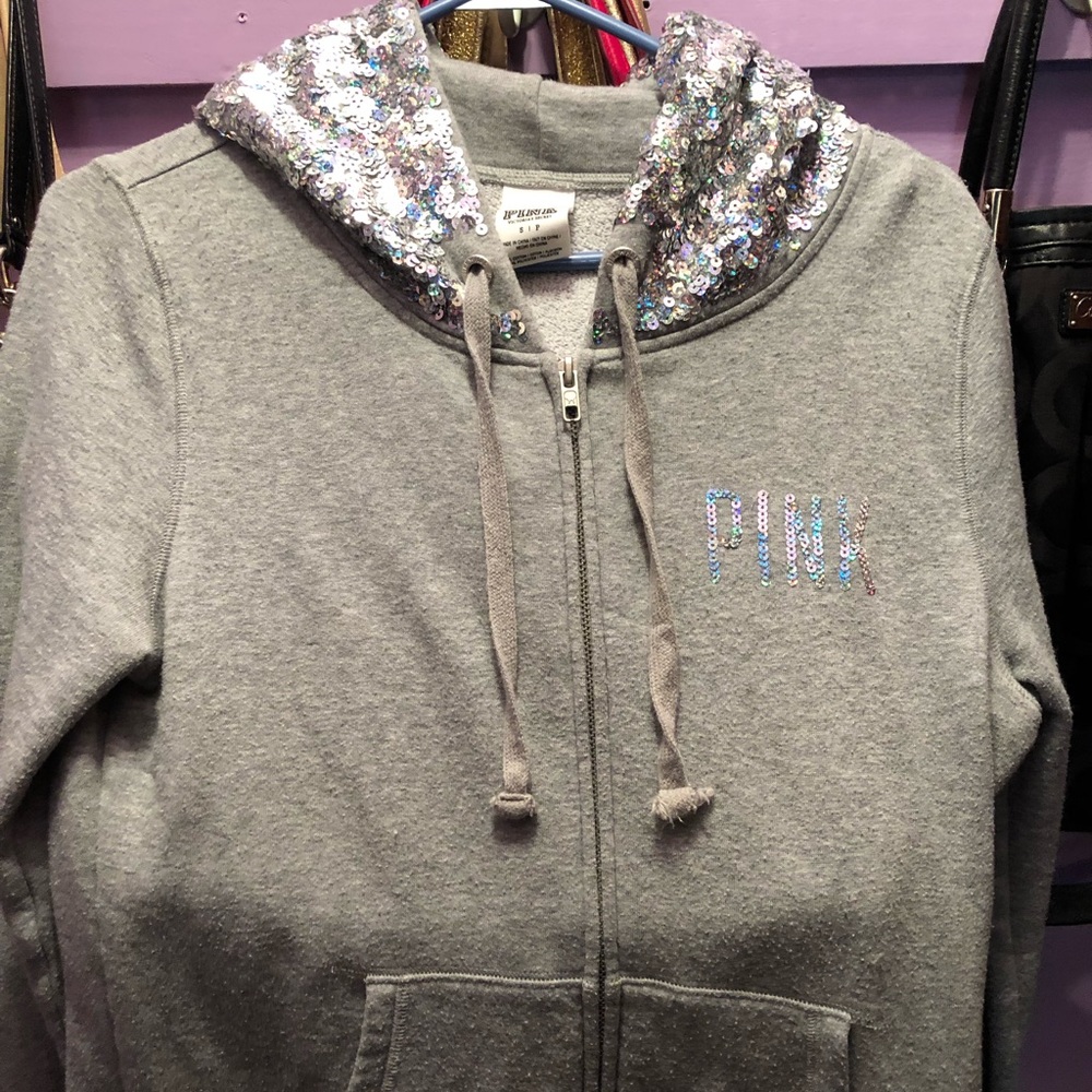 Victoria secret bling hoodie❤️❤️❤️